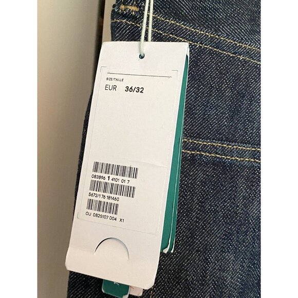 H&M Denim Jeans Men's 36x32 Dark Wash Tapered New with Tags India - Picture 16 of 16